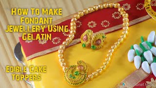 How To Make Edible Fondant Jewellery Cake Toppers With Gelatin Molds