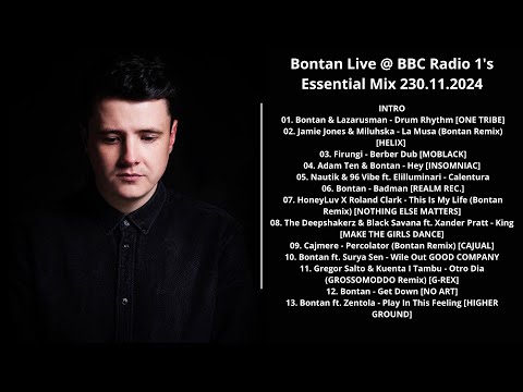 Bontan Live @ BBC Radio 1's Essential Mix 230.11.2024 with tracklist