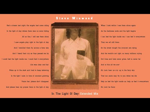 Steve Winwood - In The Light Of Day (Extended Mix)