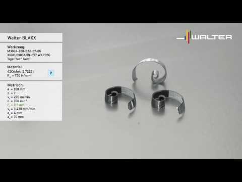 Walter BLAXX Heptagon-Planfräser M3024 - Wirtschaftlich planfräsen mit hoher Prozesssicherheit