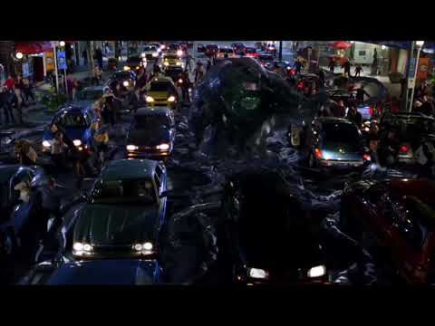 The tar monster spots hot blonde trapped in his tar