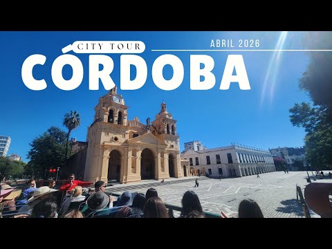 PASEANDO POR CÓRDOBA CAPITAL 🇦🇷 - BUS TURÍSTICO 4K