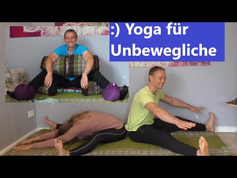 Yoga für Unbewegliche - 3 Varianten Yin Yoga Libelle  - sitzende Vorbeuge  individuell polstern