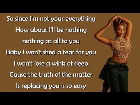 Beyoncé - Irreplaceable (Lyrics)
