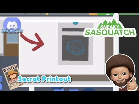 Sneaky Sasquatch - Secret Printout of Sasquatch
