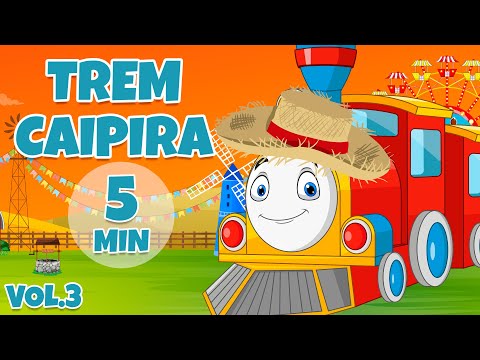 Trem Caipira Vol. 3 - Giramille 5 min | Desenho Animado Musical