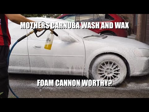 Mothers Carnauba Wash and Wax foam cannon test