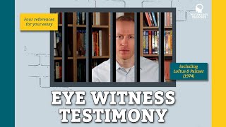EYE WITNESS TESTIMONY - Loftus & Palmer (1974) Car Crash Experiment - Cognitive Psychology