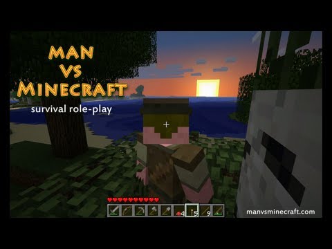 Redstone Hunt: Man vs Minecraft S2 Day 8