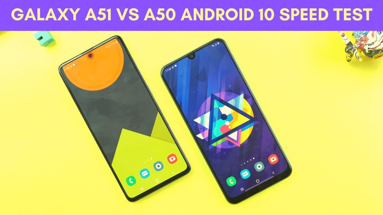 Samsung Galaxy A51 vs A50 Android 10 Speed Test and Comparison