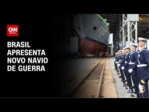 Brasil apresenta novo navio de guerra com a presença de Lula | CNN PRIME TIME