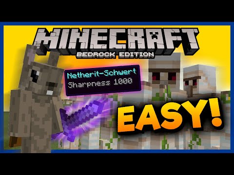 Schärfe 1000 OP-Verzauberung Trick! (MCPE) ⚔️ Minecraft Bedrock Tutorial