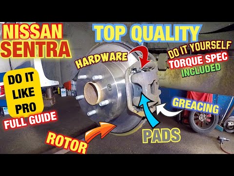 How to replace rear brakes and rotors on 2016 Nissan Sentra and torque spec included (DIY)