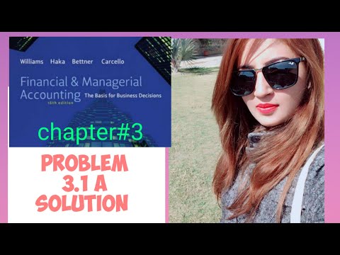 Financial Accounting I Problem Set A 3 1 Solution