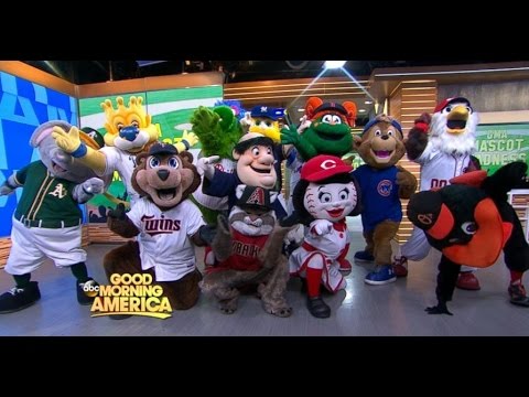 MLB Opening Day 2016 | Highlights of MLB Mascots on 'GMA'