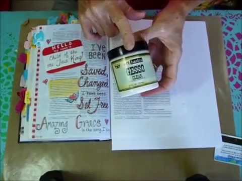 Prep Your Bible Page With Gesso