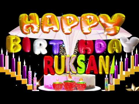 Ruksana Happy Birthday Song | Happy Birthday To You #ruksana #biethdaysong #birthdaywishes
