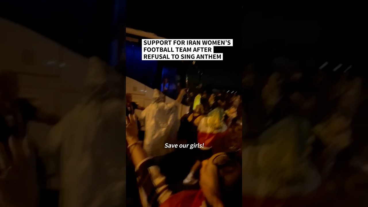 Video | Support for Iran women’s football team after refusal to sing anthem | AFP