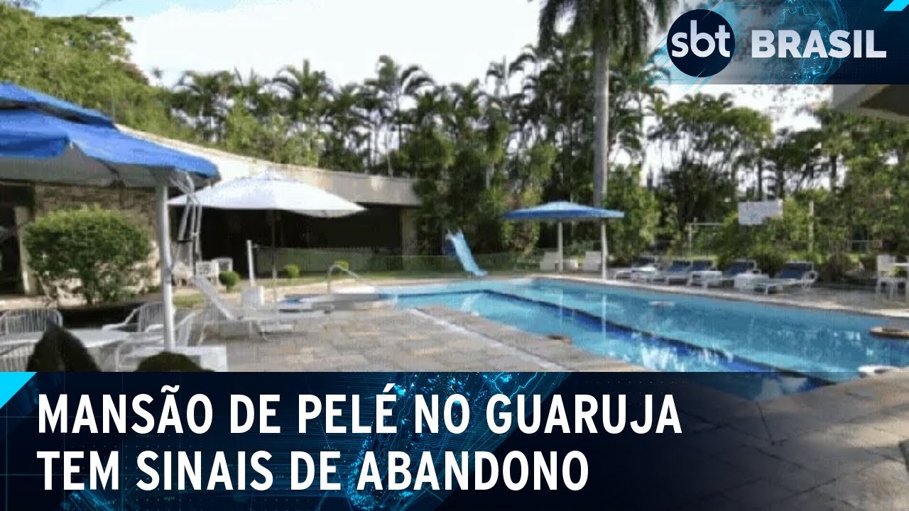 Mansão de Pelé avaliada em R$8 milhões tem sinais de abandono e dívida de IPTU|SBT Brasil (29/06/24)