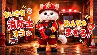 【Shiroと一日】かわいい消防猫が日本の人々を守る🐱🐾🚒