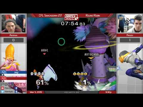CFL Smackdown 217 Melee - Krudo (Sheik) vs Arhkma (Zelda) - Round Robin