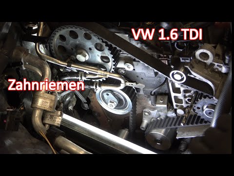 Replacing the timing belt on a 1.6 TDI DGD