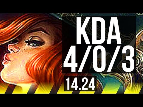 MISS FORTUNE & Thresh vs CORKI & Alistar (ADC) | 4/0/3 | KR Diamond | 14.24
