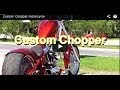 Custom Chopper motorcycle 