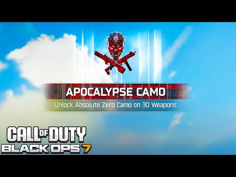 Unlocking the "APOCALYPSE" Mastery Camo (EASY)