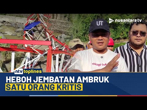 Ngeri! Detik-detik Jembatan di Tegal Ambruk, 5 Pekerja Jadi Korban | NTV TOPLINES