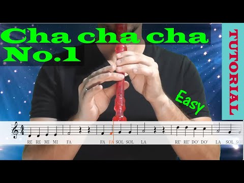 Cha cha cha No.1 (Javi Cote) - Tutorial flauta con partitura | Karaoke instrumental