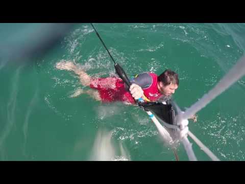 Kitesurfing lessons : Relaunch kite from the water