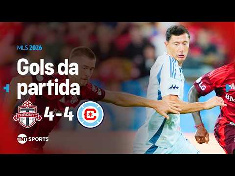 LEWANDOWSKI CRAVANDO E HAT-TRICK DE EX-PREMIER LEAGUE! TORONTO FC 4X4 CHICAGO FIRE | MLS 2026