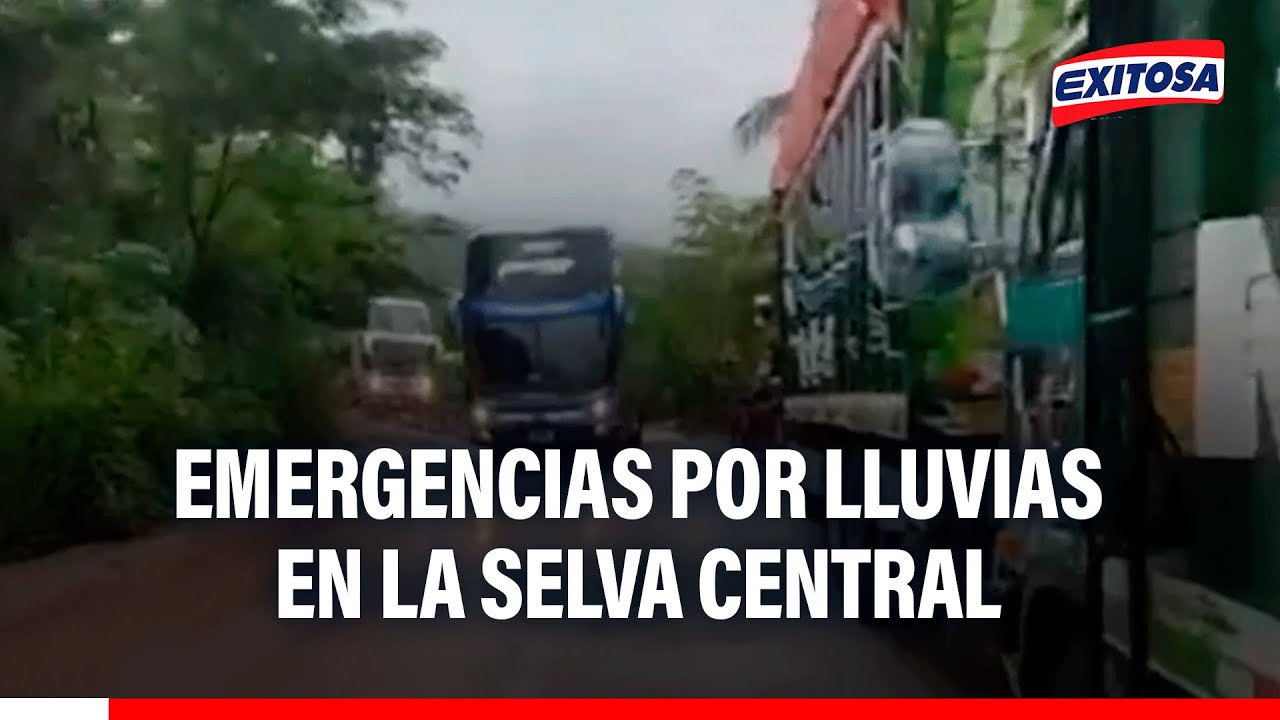 🔴🔵 Emergencias por lluvias en la selva central: Generan deslizamientos de lodo y piedras