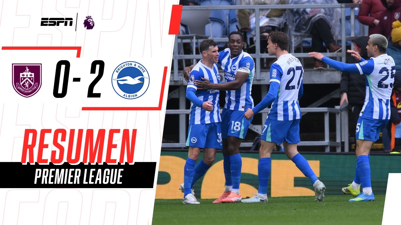DOBLETE DE WIEFFER, BRIGHTON GANÓ Y BURNLEY CONDENADO AL DESCENSO | Burnley 0-2 Brighton | RESUMEN