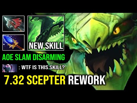 NEW 7.32 Scepter Rework Viper AoE Slam Nosedive Cancer 10Min Godlike EPIC Dota 2