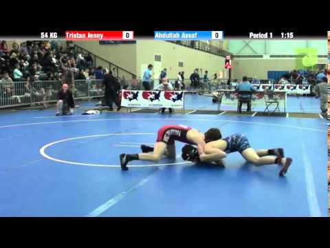 FILA Cadet 54 KG Tristan Jenny vs. Abdullah Assaf