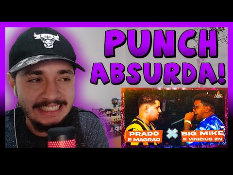 (ROUND SANGRENTO) PRADO E MAGRÃO X BIG MIKE E VINICIUS ZN | 275ª Batalha da Aldeia | REACT BAUEB