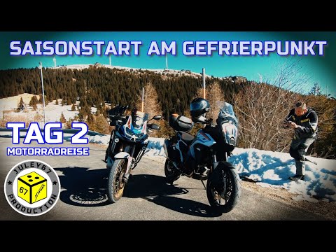 Tag2 Motorradreise SAISONSTART AM GEFRIERPUNKT HONDA Africa Twin CRF1100L AS KTM 1290 Adventure