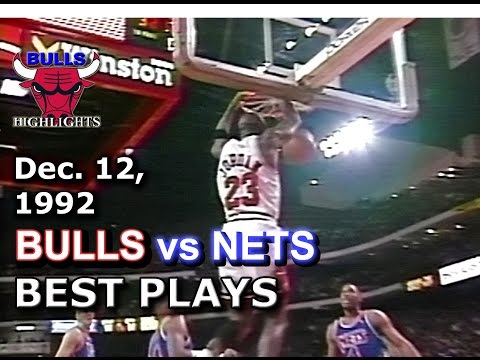 December 12 1992 Bulls vs Nets highlights