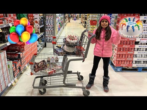 Deema Play  Shopping for Ice Cream BiRTHDAY Party Cake