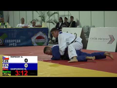 2019 Gyor 2 K 73 kg Kopecký Adam CZE vs  Gasparovič Matuš SVK