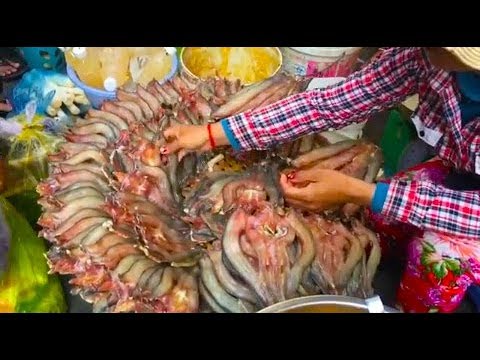 How We Sell Foods In Cambodian Market - Village Food And Activities In Phnom Penh Market Video