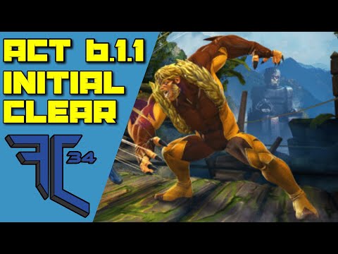 Act 6.1.1 Initial Clear Easy Path | Marvel Contest Of Champions