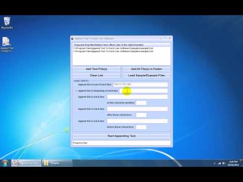 Append Text To Each Line Software