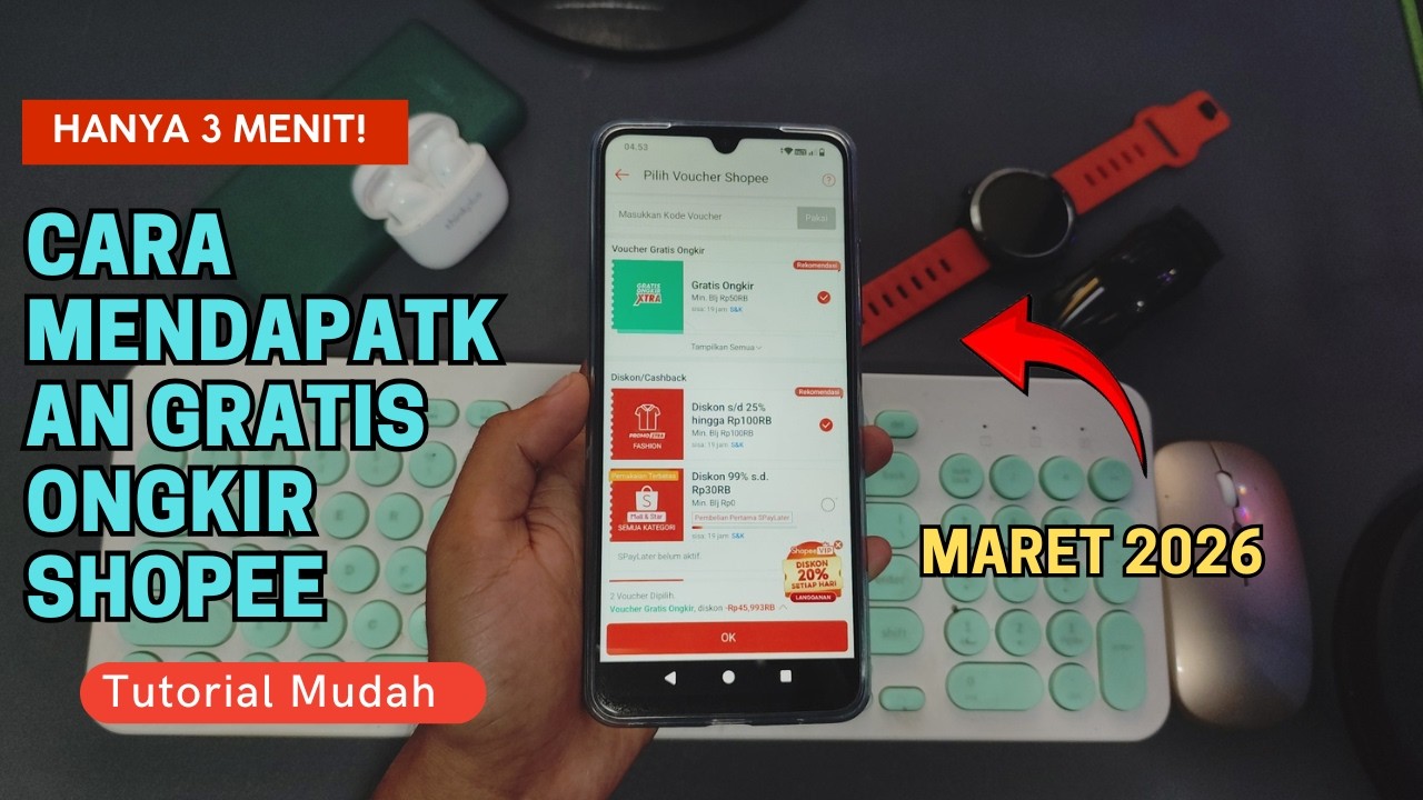 HANYA 3 MENIT! Cara Mendapatkan Gratis Ongkir Shopee Maret 2026 Tanpa Minimal Belanja