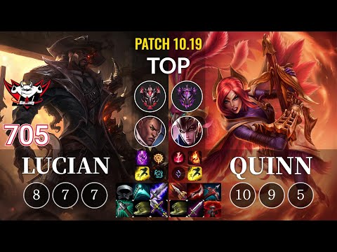 JDG 705 Lucian vs Quinn Top - KR Patch 10.19