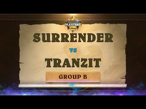 Surrender vs Tranzit - Group B - Korea Hearthstone Masters Season 2