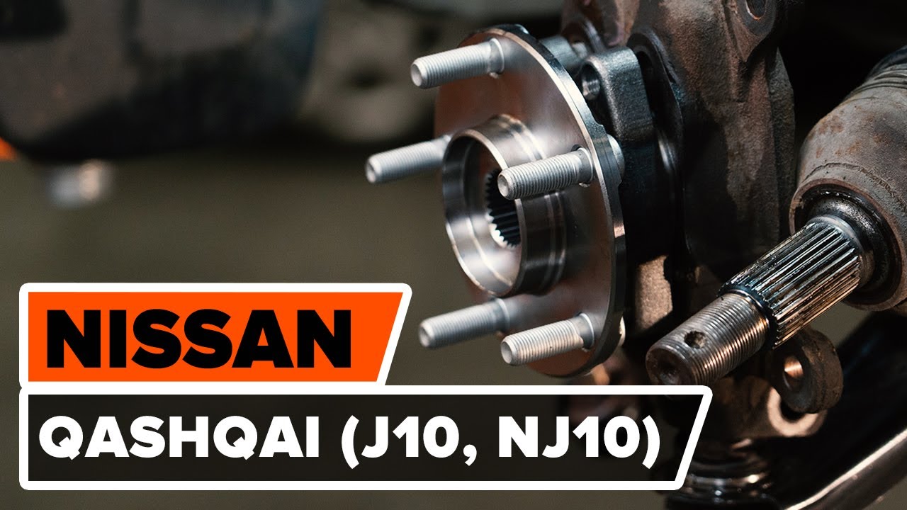 Kuinka vaihtaa pyöränlaakerit eteen Nissan Qashqai J10-autoon – vaihto-ohje
