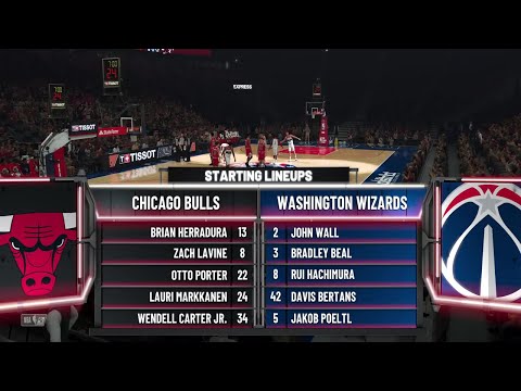 CHI Bulls vs WAS Wizards | NBA 2K20 My Career Ep.64 Game 55 | 02.11.20